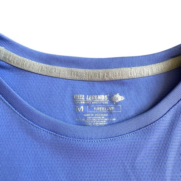 Reel Legends Women’s Short Sleeve Freeline Blue Top size M - Picture 3 of 5